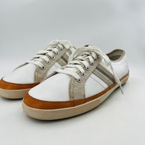 Coach Brad Women's Fashion Sneakers Lace Up White Leather Shoes Size 13M